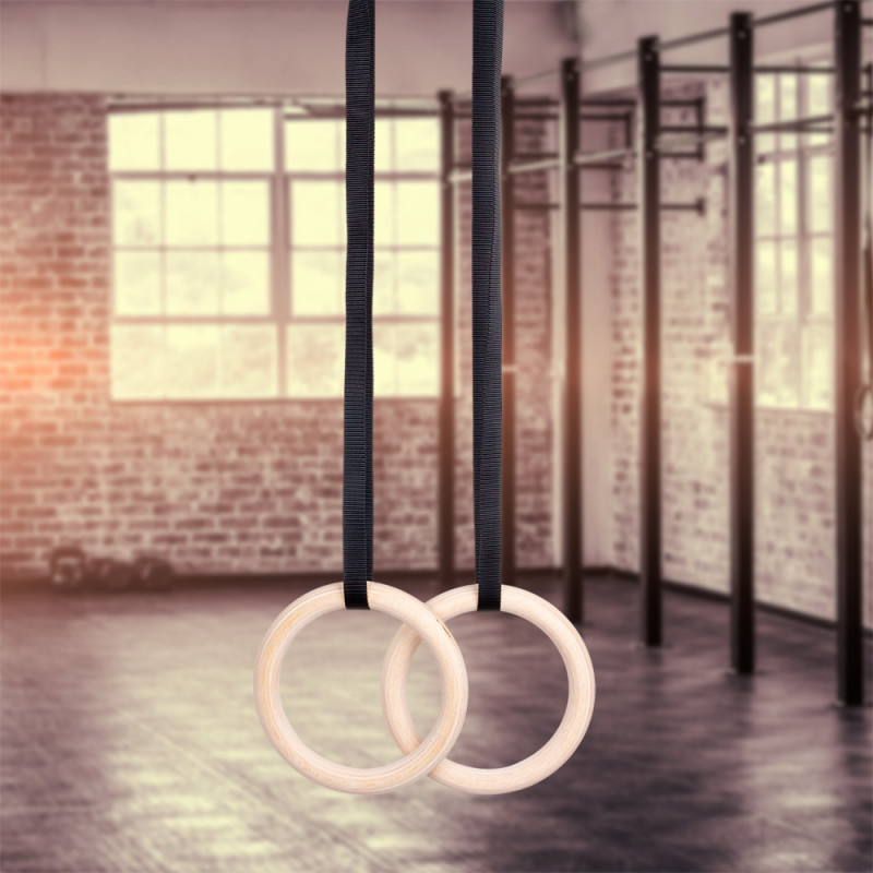 Дерев'яні гімнастичні кільця inSPORTline CF927