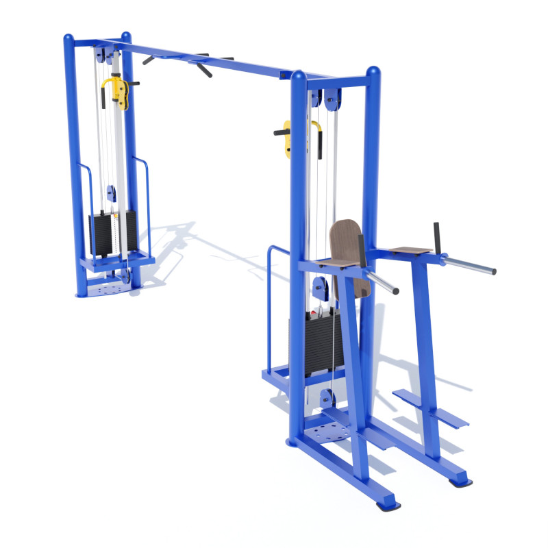 Вуличний тренажер "Кросовер" з комбінованим верстатом SG155.1