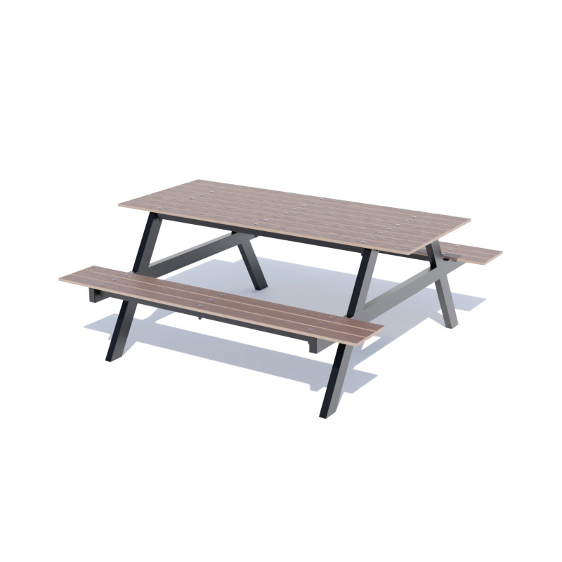 Стіл з лавками DIO918.2 (пластик)