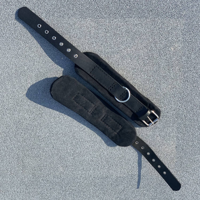 Манжети м’які (пара) КЗС200, 8, Шкіра, Ремені, Для силових тренажерів, Україна