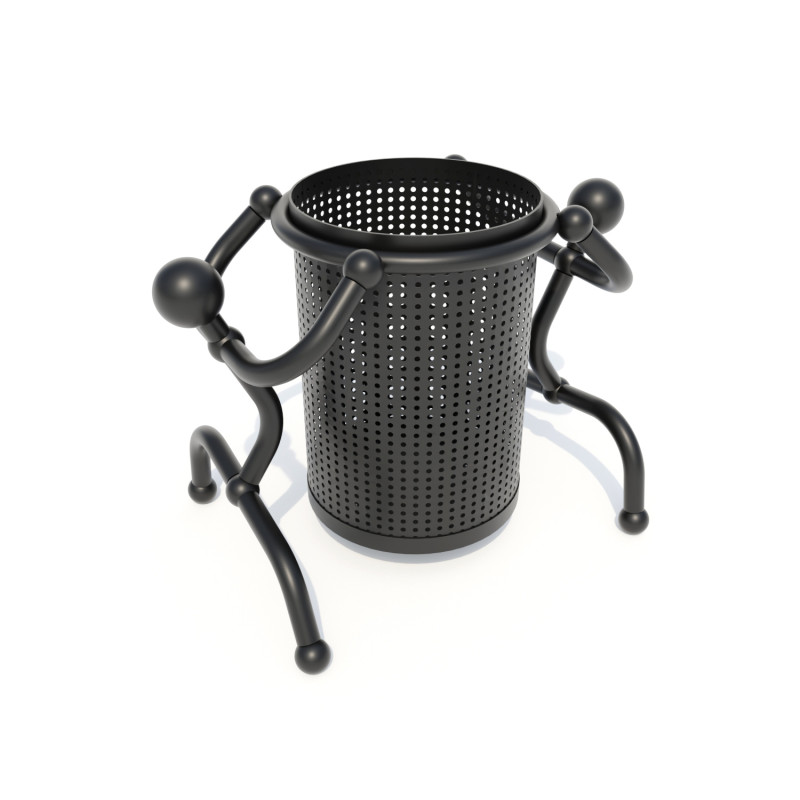 Смітник з чоловічками DIO925.2, Чорний